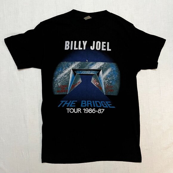 Billy Joel T-Shirt Vintage The Bridge Tour Concert Music Fan Graphic 73 - Picture 1 of 5